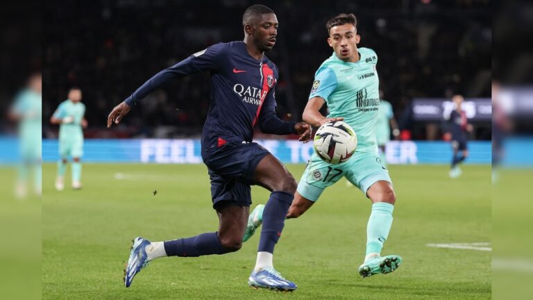 Ousmane Dembele Shines As PSG Beat Montpellier To Climb Top Of Ligue 1