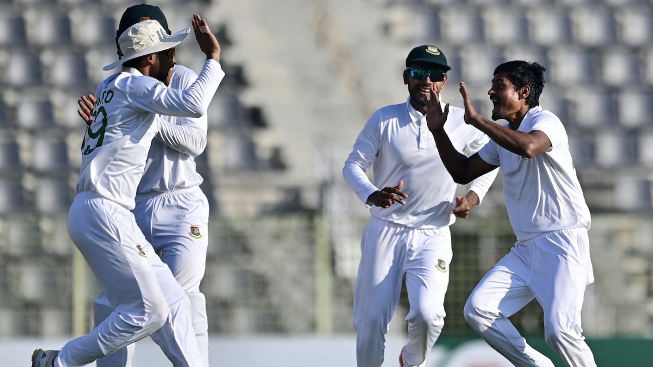 Recent Match Report - Bangladesh vs New Zealand 1st Test 2023/24