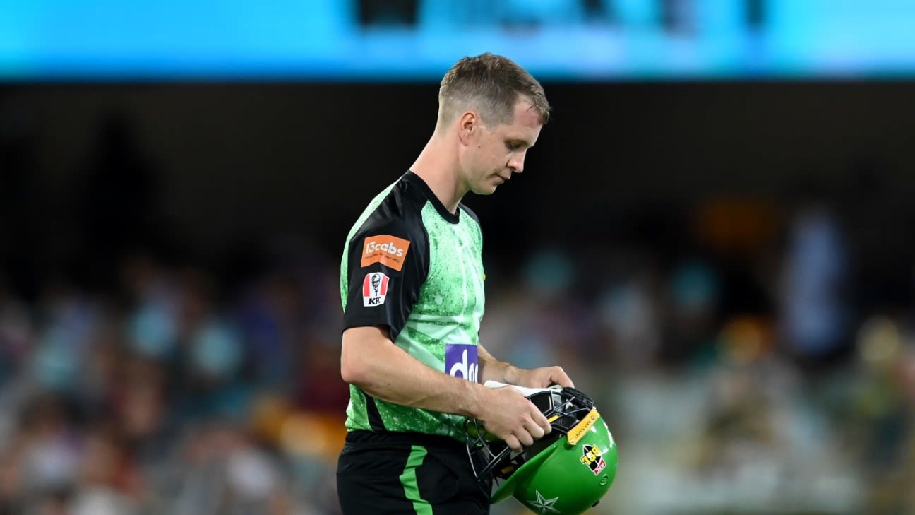 BBL - Melbourne Stars' Sam Harper hospitalised after blow to the head