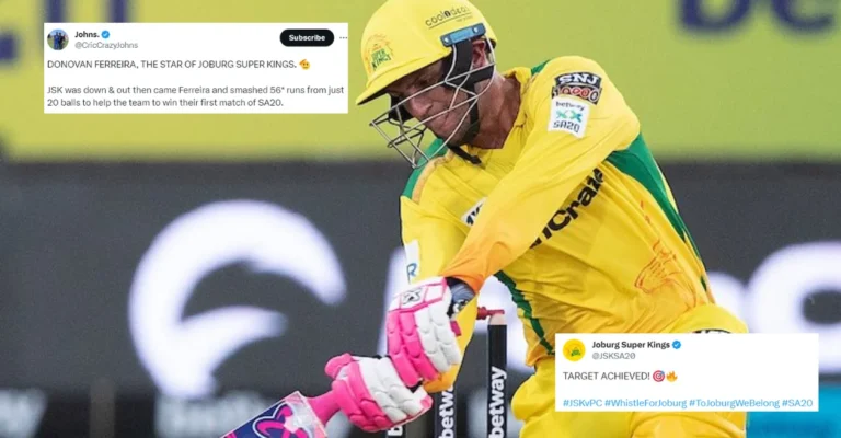 Twitter reactions: Donovan Ferreira’s knock drives Joburg Super Kings to a remarkable victory over Pretoria Capitals in SA20 2024