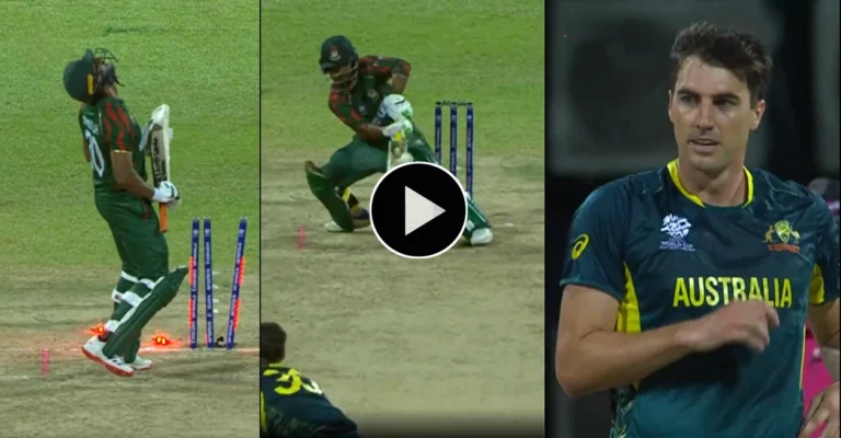 WATCH: Australia pacer Pat Cummins picks up a hat-trick against Bangladesh | T20 World Cup 2024