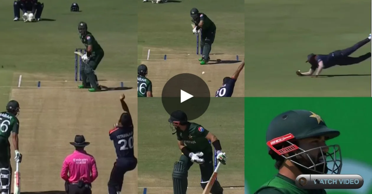 T20 WC 2024 [WATCH]: Steven Taylor takes a one-handed screamer to dismiss Mohammad Rizwan in USA vs PAK game