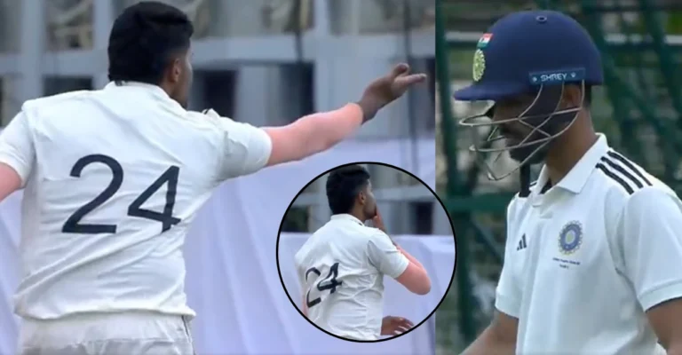 WATCH: Harshit Rana gives a flying kiss send-off to Ruturaj Gaikwad in Duleep Trophy 2024-25