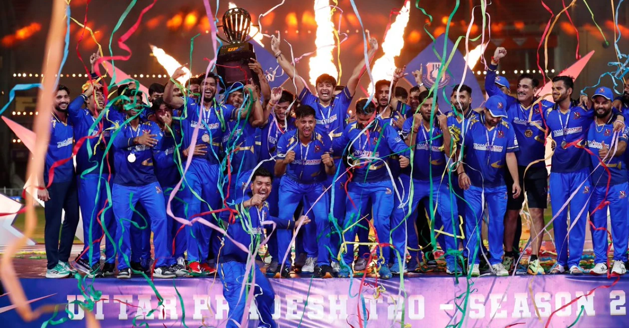 Meerut Mavericks lift the 2024 UP T20 title with thrilling win over Kanpur Superstars