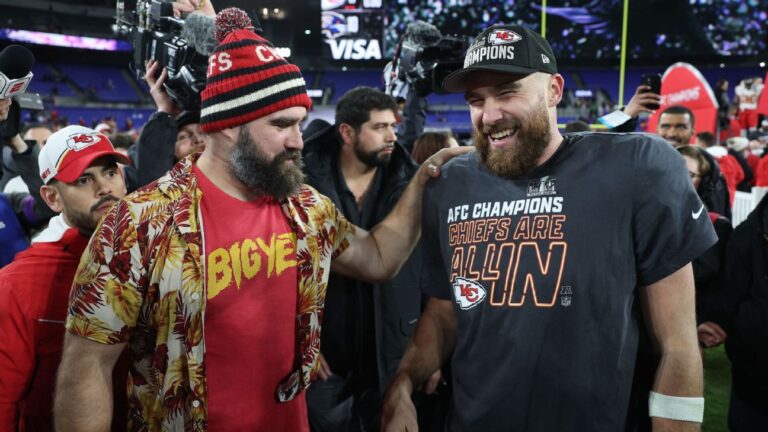 Travis Kelce pokes fun at Jason Kelce's MNF wardrobe purchase