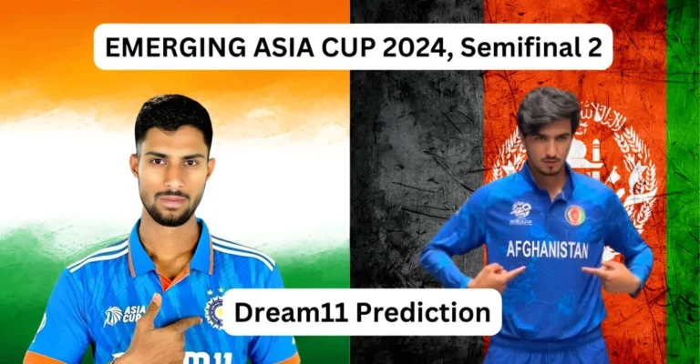 IND-A vs AF-A, Emerging Asia Cup 2024 Semifinal 2: Match Prediction, Dream11 Team, Fantasy Tips & Pitch Report